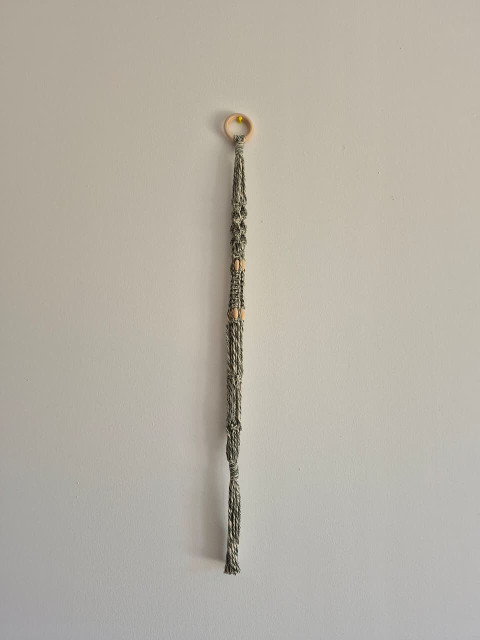 Cuelga para plantas colgante tonos verdes macramé