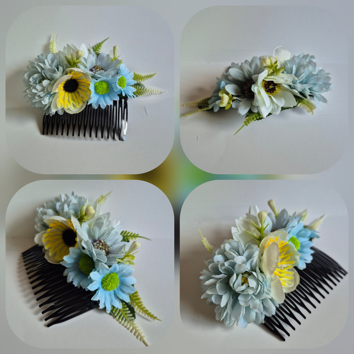 Tocado de flores para el cabello #3
