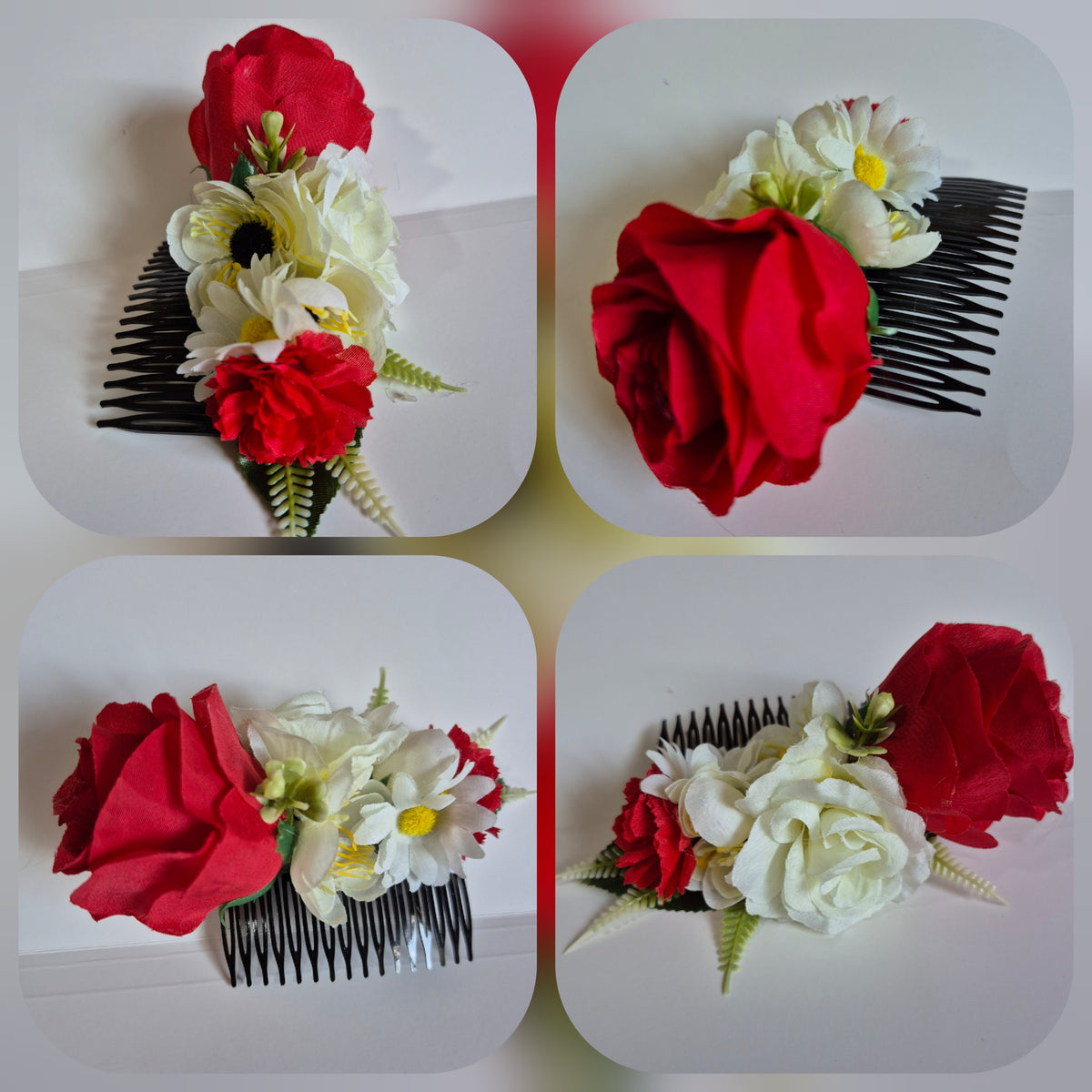 Tocado de flores para el cabello #7