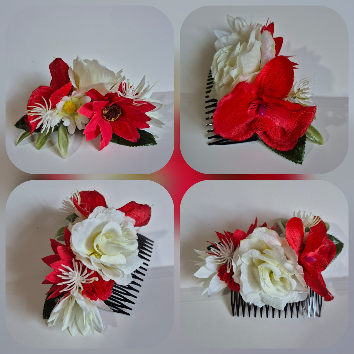 Tocado de flores para el cabello #8