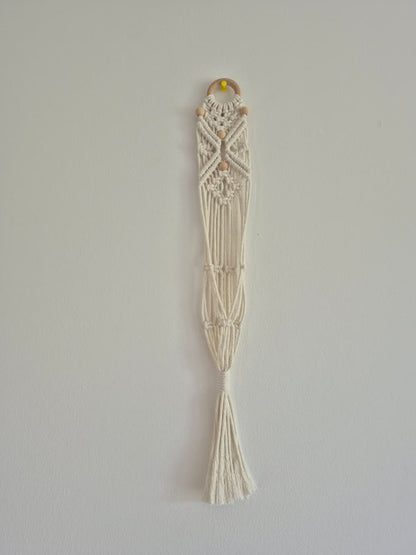 Cuelga para plantas pequeña color crudo