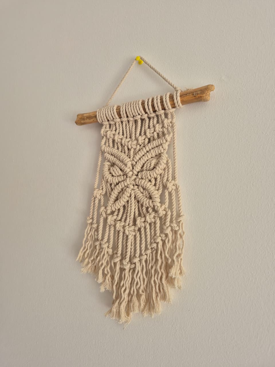 Telar de macramé mariposa