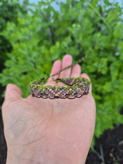 Pulsera de macramé tierra
