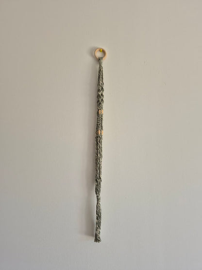 Cuelga para plantas colgante tonos verdes macramé