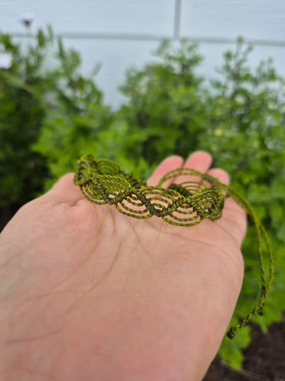 Set 2 pulseras macramé tierra