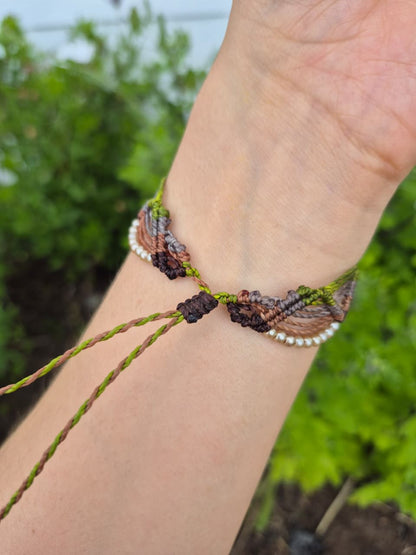 Pulsera macramé mostacilla