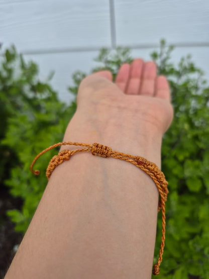 Pulsera macramé diseño Infinito piedra unakita