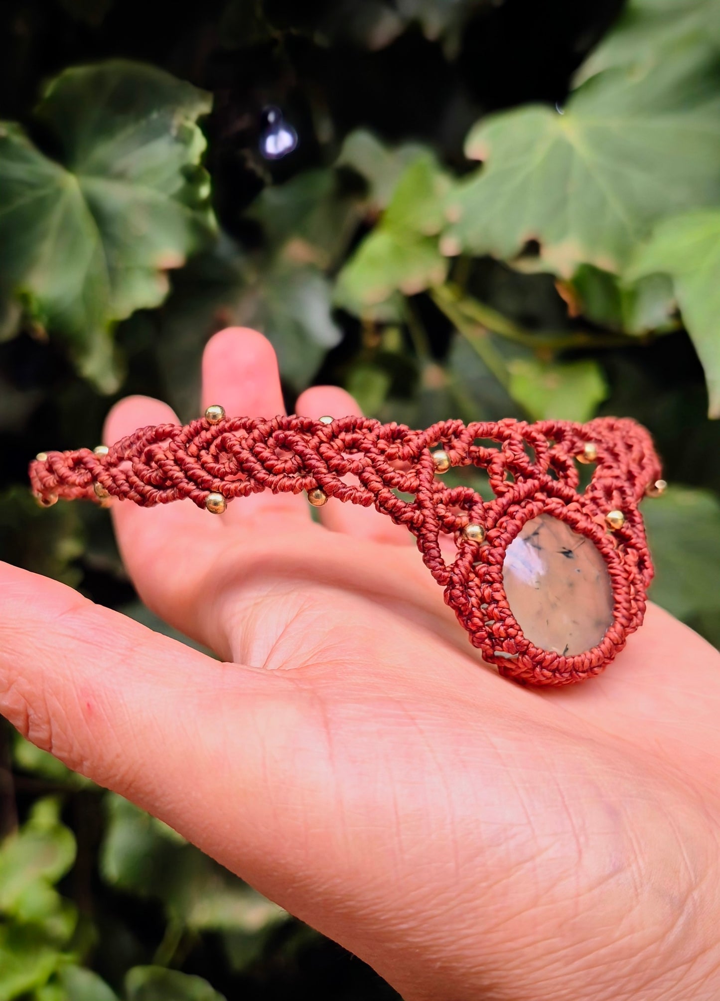 Collar choker cuarzo rutilado