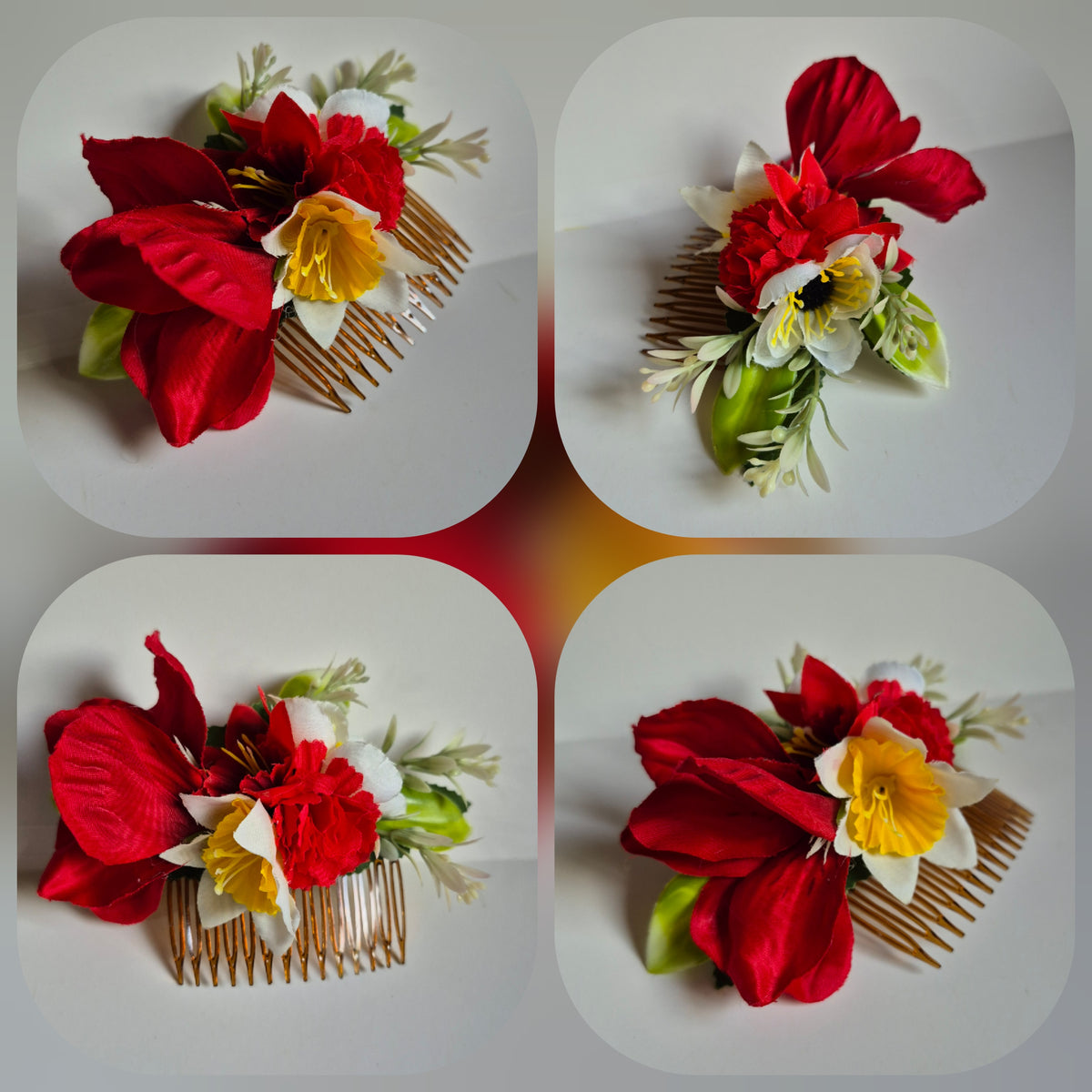Tocado de flores para el cabello #34