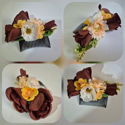 Tocado de flores para el cabello #12