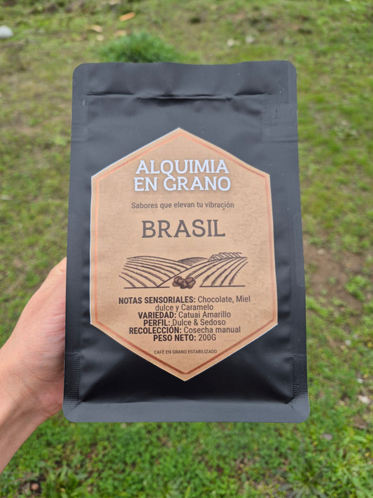 Café en grano variedad Brasil
